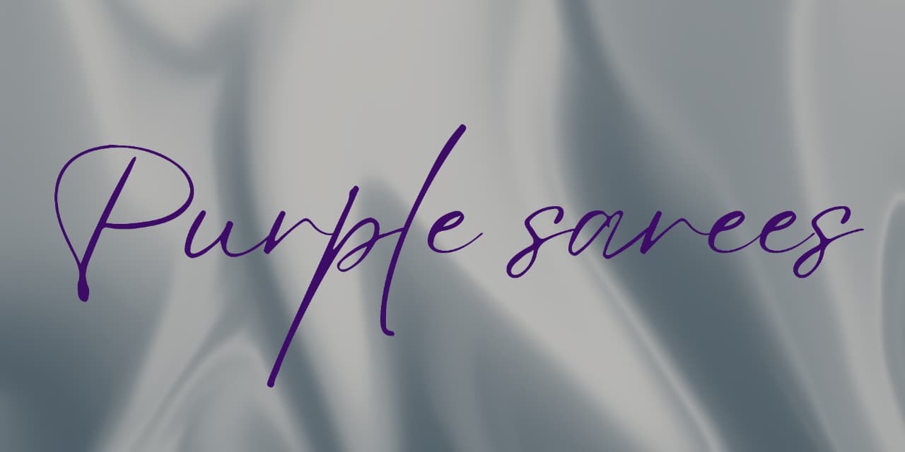 Purple color saree