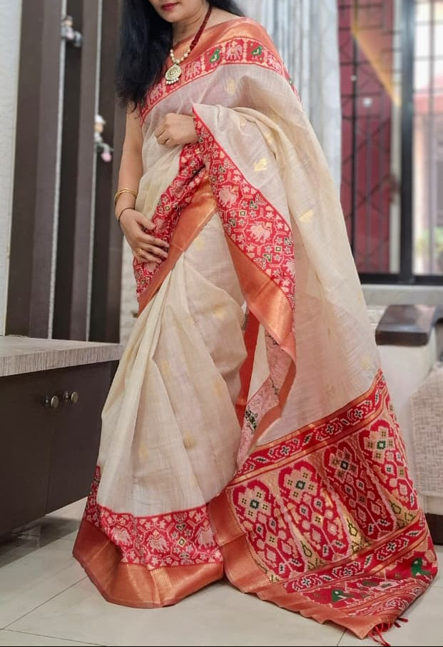 Red Jacard Silk saree